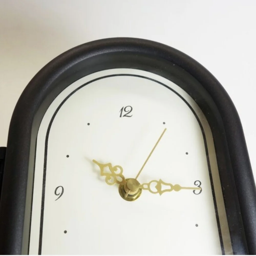 NIP! Foldable Retro Picture Frame Clock Black Nostalgia